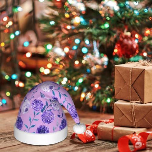 Violet Santa Hat for Kids Baby Christmas Headwear