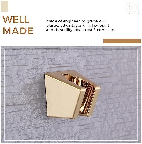 Hand Held Shower Bracket with Two Slots Brushed Gold
