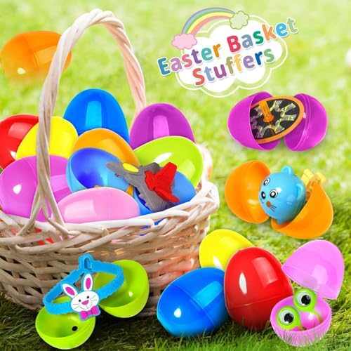 200PCS Easter Eggs with Toys - Unisex Kids Party Favor Pack