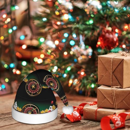 Christmas Elf Hat for Kids Boys Girls Toddler Plush Santa Hat