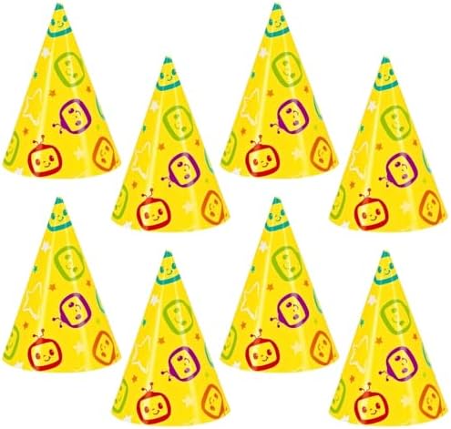 Cocomelon Mini Party Hats Pack of 8