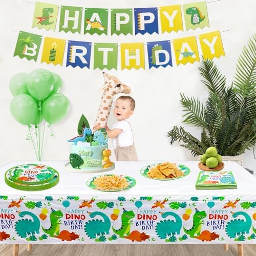 Dinosaur Birthday Party Supplies Set for 40 Guests