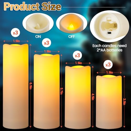 Da By Waterproof Flameless LED Battery Candles