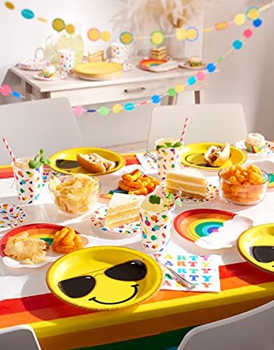 American Greetings Rainbow Party Table Covers 3 Pack