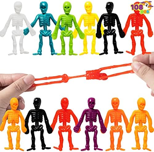 JOYIN Halloween Stretchy Skeletons 108PCS Pack