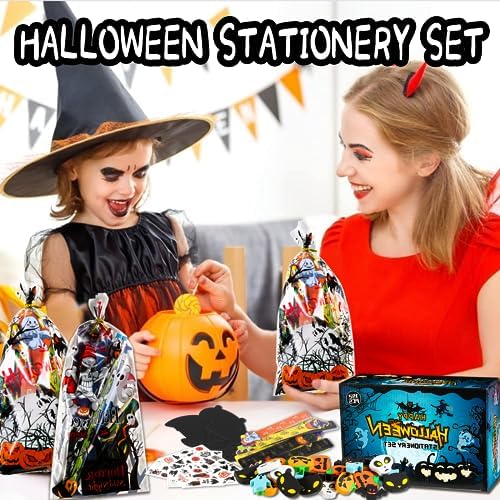 192Pcs Halloween Favors Stationery Gift Set