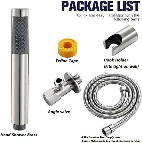 Luxury Brass Handheld Shower Head Set with 15M Hose