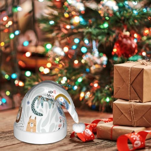 Cute Colorful Animal Santa Hat for Kids
