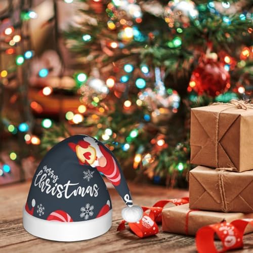 Salelf Three Cute Christmas Gnomes Santa Hat for Kids