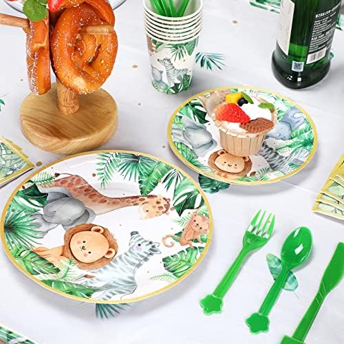 Capoda Jungle Safari Baby Shower Tableware Set 170 Pcs