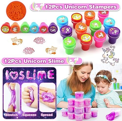 134Pcs Unicorn Party Favors Set for Girls