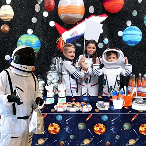 2 Pack Outer Space Tablecloths Solar System Decor