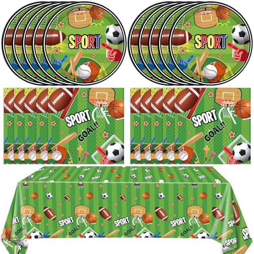 41Pcs Sports Themed Birthday Party Decorations Set