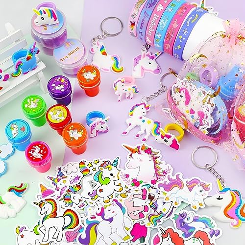 134Pcs Unicorn Party Favors Set for Girls