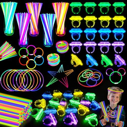 150 Pack Halloween Glow in the Dark Party Favors