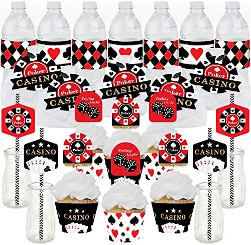 Big Dot of Happiness Las Vegas Party Favor Set - 100 Pieces