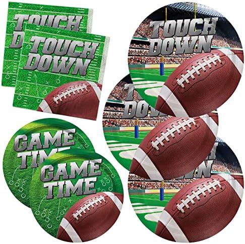 Football Party Supplies Kit Serve 50 Includes Plates Napkins Decorations