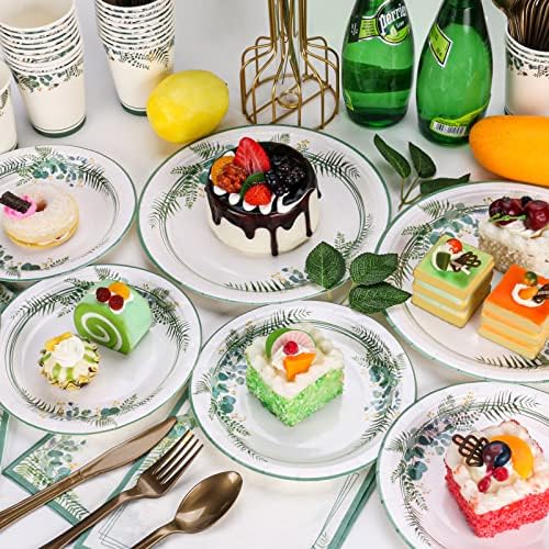 Atonofun Sage Greenery Dinnerware Set for 24 Guests