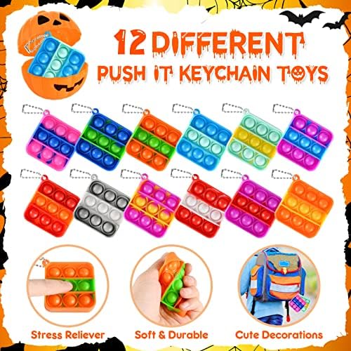 48 Halloween Party Favor Toys Pack with Treats