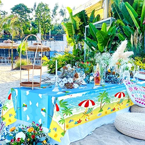Summer Beach Tablecloth 3 Pack Hawaiian Party Decor