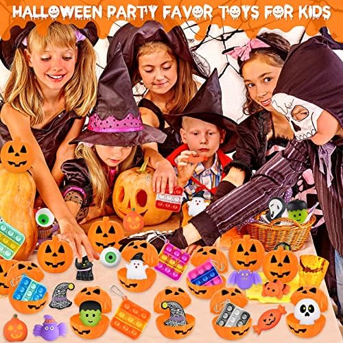 48 Halloween Party Favor Toys Pack with Treats