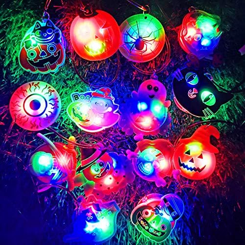 Halloween LED Necklace Bracelets Set for Party Decorations