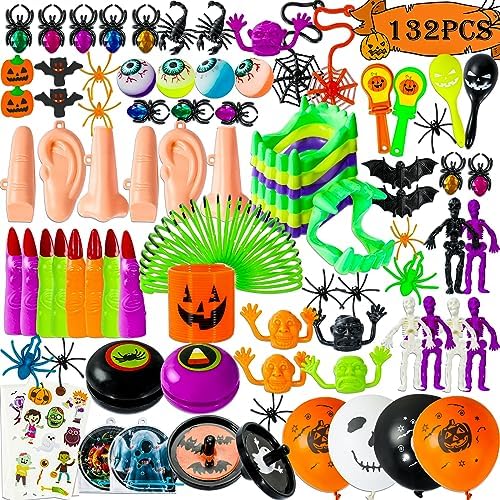 Max Fun 132pcs Halloween Party Toys Assortment