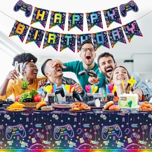 Tiamon 172 PCS Video Game Party Decor Set