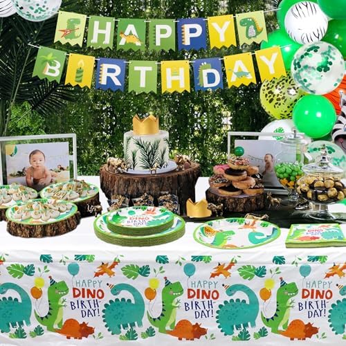 Dinosaur Birthday Party Supplies Set for 40 Guests