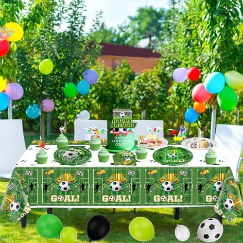 Soccer Theme Party Tableware Set for 40 Guests