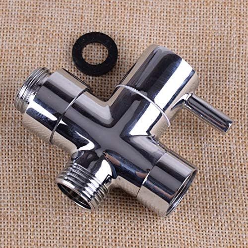 Fricgore Chrome Handheld Shower Head 3 Way Diverter T Valve