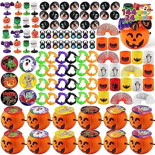 JOYIN Halloween Toy Gifts 144 PCS Trick or Treat Set