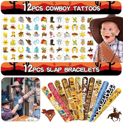 Western Cowboy Party Favors 72Pcs Multi-Item Kit
