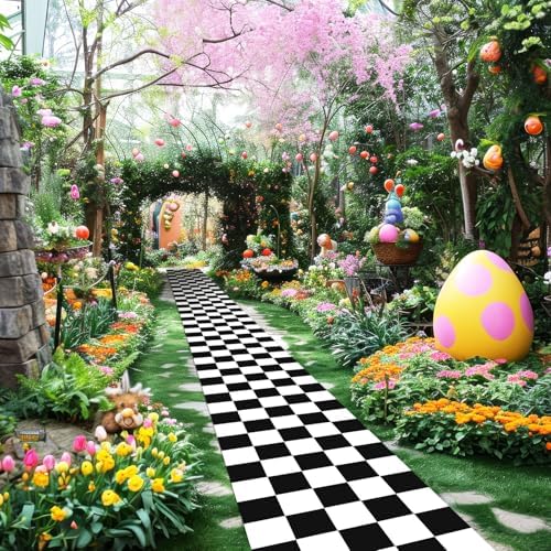 Racetrack Floor Runner for Race Party Decorations