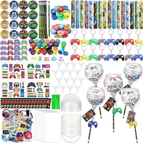 HyDren 212 Pcs Game Themed Party Favor Set