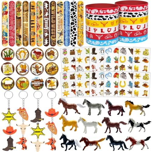 Western Cowboy Party Favors 72Pcs Multi-Item Kit