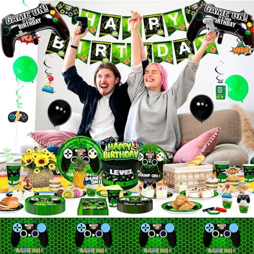 Gaming Birthday Party Supplies Set for 16 Guests