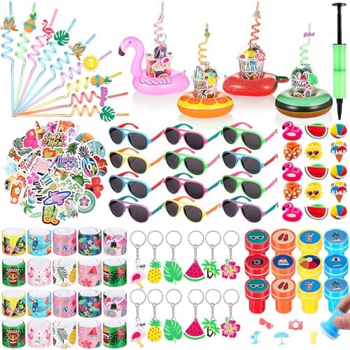 159 Pcs Hawaiian Luau Party Favors Set