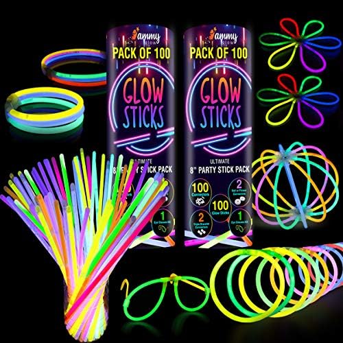410 Pcs Glow Sticks Bulk Party Favors